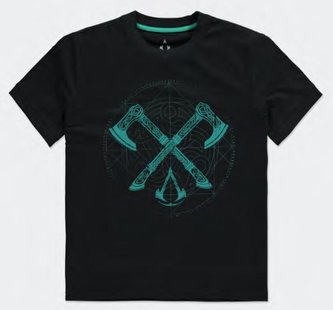 Dámské tričko Assassin's Creed Valhalla: Axes (L) černá bavlna