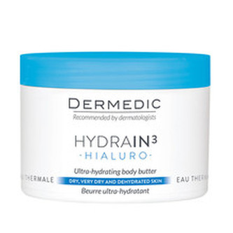 DERMEDIC Ultra hydratační tělové máslo pro suchou a velmi suchou pokožku Hydrain3 Hyaluro 225 ml woman