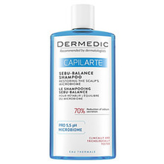 DERMEDIC Šampon pro mastné vlasy obnovující mikrobiom pokožky Capilarte 300 ml woman