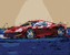 Malování podle čísel - ČERVENÉ ABSTRAKTNÍ AUTO FERRARI - 80x100 cm, vypnuté plátno na rám