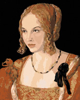 Malování podle čísel - PORTRÉT MLADÉ BENÁTSKÉ ŽENY (ALBRECHT DÜRER) - 40x50 cm, vypnuté plátno na rám