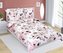Povlečení bavlněné - růžové květy - 140x200, 70x90