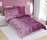 Povlečení bavlněné - fialový ornament - 140x200, 70x90
