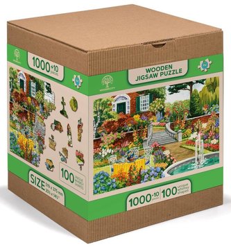Wooden City Puzzle Zahrada o páté 1010 dílků, dřevěné