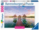 Ravensburger Puzzle Nádherné ostrovy - Tropický ráj 1000 dílků