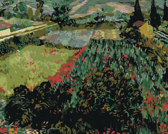 Malování podle čísel - POLE S MÁKY (VINCENT VAN GOGH) - 80x100 cm, bez rámu a bez vypnutí plátna Malování podle čísel - POLE S MÁKY (VINCENT VAN GOGH) - 80x100 cm, bez rámu a bez vypnutí plátna