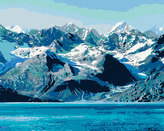 Malování podle čísel - NÁRODNÍ PARK GLACIER BAY - 80x100 cm, vypnuté plátno na rám