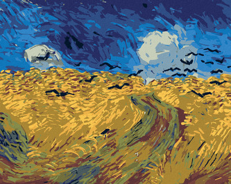 Malování podle čísel - POLE S HAVRANY (VINCENT VAN GOGH) - 40x50 cm, vypnuté plátno na rám Malování podle čísel - POLE S HAVRANY (VINCENT VAN GOGH) - 40x50 cm, vypnuté plátno na rám