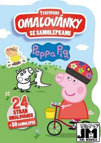 Peppa - Tvarované omalovánky se samolepkami