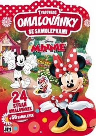 Minnie - Tvarované omaľovánky so samolepkami