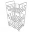 Regál drát 3 koše 35x29x67cm bílá