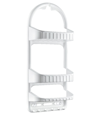 Polička plast 3poschodia 27x12x62cm DUNYA biela