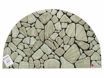 Rohožka 45x75cm s potiskem, půlkulatá  KÁMEN Rohožka 45x75cm s potiskem, půlkulatá  KÁMEN