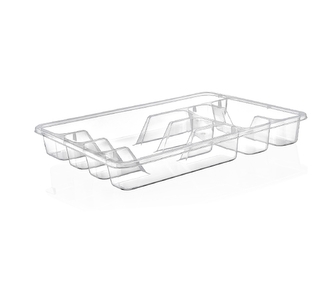 Příborník 33x27cm 6 přihrádek  POLY transparentní