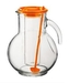 Džbán sklo 2L s chladiacou vložkou oranžový KUFRA