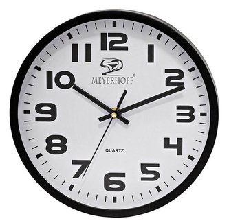Hodiny nástěnné ¤25cm  MEYERHOFF MH-9884P1 černá