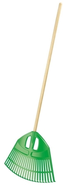 Hrábě plast švédské 23 hrotů š.42cm s násadou  EXPERT zelená
