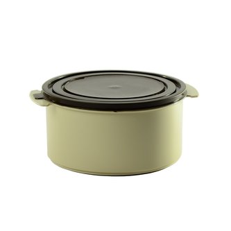 Jídlonosič plast náhradní miska 1L + víko KOZÁČEK bílá/hnědá