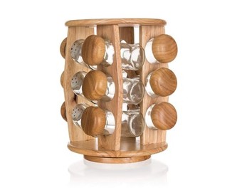 Koreničky sklo 12ks v drevenom stojane BRILLANTE