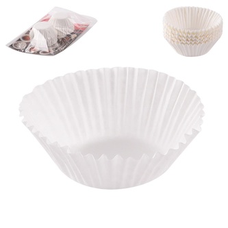Košíčky papírové cukrářské bílé ¤6cm 100ks
