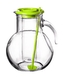 Džbán sklo 2L s chladící vložkou zelený  KUFRA
