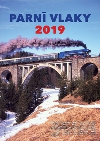 Parní vlaky - nástěnný kalendář 2019