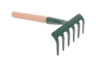 Hrábě kov  6 hrotů s násadou 29cm  FeD 109/250