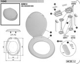WC deska T-3542 bílá