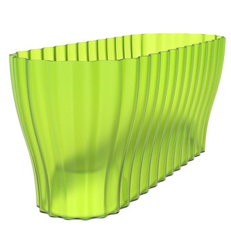 Truhlík  38cm  TRIOLA transparent sv.zelená