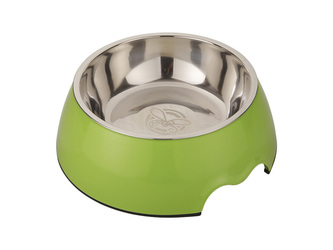 HUHU Melaminova miska zelena S