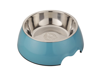 HUHU Melaminova miska modra L