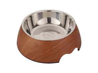 HUHU Melaminova miska light wood S