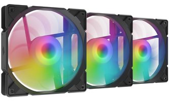 SilentiumPC přídavný ventilátor Stella HP ARGB 120 KIT 3 ks / 120mm fan/ HBS/ ultratichý