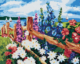 Malování podle čísel - ROZKVETLÉ KVĚTINY NA LOUCE - 80x100 cm, vypnuté plátno na rám Malování podle čísel - ROZKVETLÉ KVĚTINY NA LOUCE - 80x100 cm, vypnuté plátno na rám