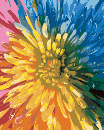 Malování podle čísel - DUHOVÁ KVĚTINA - 80x100 cm, bez rámu a bez vypnutí plátna Malování podle čísel - DUHOVÁ KVĚTINA - 80x100 cm, bez rámu a bez vypnutí plátna