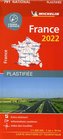 Michelin Frankreich 2022 (plastifiziert). Straßen- und Tourismuskarte 1:1.000.000