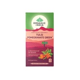 Organic India Tulsi se zeleným čajem a granátovým jablkem 25 sáčků BIO