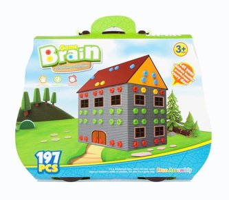 Stavební bloky 197 prvků Farma kufr MEGA CREATIVE 441751