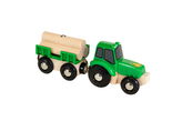 Traktor s prívesom a nákladom
