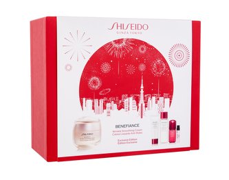 Shiseido Benefiance denní pleťový krém Benefiance Wrinkle Smoothing Cream 50 ml + čisticí pěna Clarifying Cleansing Foam 15 ml + pleťová voda Treatment Softener 30 ml + pleťové sérum Ultimune Power Infusing Concentrate 10 ml + parfémovaná voda Shiseido Gi