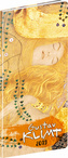 Vreckový diár Gustav Klimt SK 2019, plánovací mesačný, 8 x 18 cm
