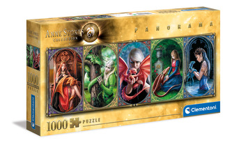 Puzzle 1000 dílků Panorama - Anne Stokes