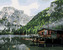 Malování podle čísel - JEZERO S CHATOU A LODĚMI ITÁLIE II - 80x100 cm, vypnuté plátno na rám