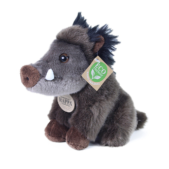 Plyšový divočák sedící 18 cm ECO-FRIENDLY