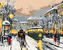 Malování podle čísel - STARÉ MĚSTO - 80x100 cm, vypnuté plátno na rám