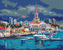 Malování podle čísel - PŘÍSTAV V SOCHI - 40x50 cm, bez rámu a bez vypnutí plátna