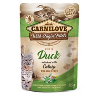 Kap.Carnilove Cat Pouch Duck with Catnip 85g