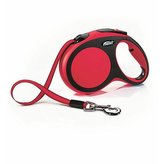 Flexi New Comfort L pásek 5 m, max. 60 kg, červená - DOPRODEJ