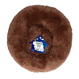 Let's Sleep Donut pelíšek hnědý 80cm
