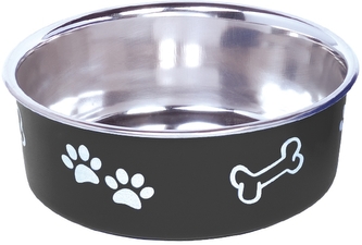 Nobby Fusion nerez miska s plast. opláštěním černá 13cm 500ml